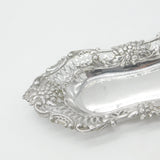 Edwardian Sterling Silver Pierced Floral Dish 1902 Birmingham Antique
