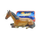 Victorian Cold Painted Vienna Bronze Sitting Horse Or Foal Sculpture Antique c1860