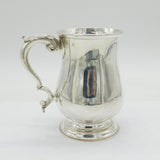 Victorian Sterling Silver Baluster One Pint Tankard Mug Antique 1866 London