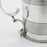 William IV Sterling Silver Lined Pattern Christening Mug Antique 1831 London