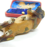Victorian Cold Painted Vienna Bronze Sitting Horse Or Foal Sculpture Antique c1860