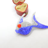 Colourful Fish Lea Stein Paris Brooch Pin Vintage c1960