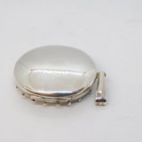 Victorian Style Sterling Silver Floral Pattern Sweetheart Locket Vintage c1980