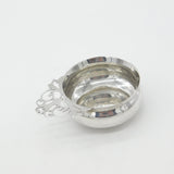 Edwardian Sterling Silver Floral Handle Wine Taster 1909 London William Comyns