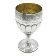 George III Sterling Silver Fluted Wine Goblet Chalice Antique 1804 London