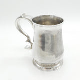 George II Newcastle Large Sterling Silver Whistle Handle Tankard Antique 1757