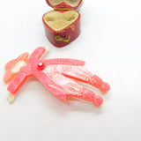 Person in Pink Lea Stein Paris Brooch Pin Vintage c1960
