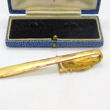 Early Victorian French Rolled Gold & Blue-White Enamel Sewing Chatelaine c1850