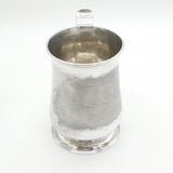 George II Newcastle Large Sterling Silver Whistle Handle Tankard Antique 1757
