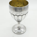 George III Sterling Silver Fluted Wine Goblet Chalice Antique 1804 London