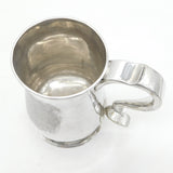 George II Newcastle Large Sterling Silver Whistle Handle Tankard Antique 1757