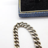 Sterling Silver Graduating Albert Watch Chain Antique 1914 Birmingham Henry Pope