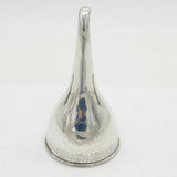 George III Sterling Silver Acorn Pattern Wine Funnel Antique 1801 London