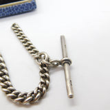 Sterling Silver Graduating Albert Watch Chain Antique 1914 Birmingham Henry Pope