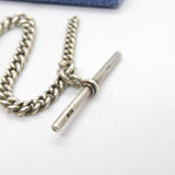 Sterling Silver Graduating Albert Watch Chain Antique 1914 Birmingham Henry Pope
