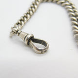 Sterling Silver Graduating Albert Watch Chain Antique 1914 Birmingham Henry Pope