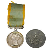 Victorian Crimean War Period Naval 'Baltic Medal' & Alma Medallion Antique