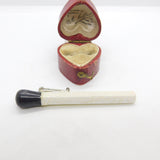 Lea Stein Paris Marked Match Stick Brooch Pin Vintage c1960
