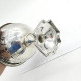 Victorian Sterling Silver Biblical Story Pattern Pedestal Bowl Antique 1864 Birmingham