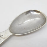 Newcastle Provincial George III Sterling Silver Tea Caddy Spoon Antique 1801