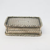 George IV Sterling Silver Gilded Floral Vinaigrette Antique 1827 Birmingham
