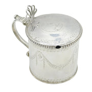George III Sterling Silver Labelled 'Mustard' Pot Antique 1765 London