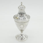 Early 19th Century Danish Sterling Silver Floral Sugar Caster Antique 1828
