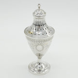Early 19th Century Danish Sterling Silver Floral Sugar Caster Antique 1828