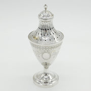 Early 19th Century Danish Sterling Silver Floral Sugar Caster Antique 1828