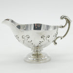 Edwardian Sterling Silver Acanthus Pattern Cream Jug Antique 1904 Sheffield