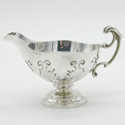 Edwardian Sterling Silver Acanthus Pattern Cream Jug Antique 1904 Sheffield