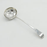 George III Scottish Provincial Sterling Silver Serving Ladle Antique c1820