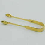 George III Sterling Silver Gilt Crested Sugar Tongs Antique 1802 London