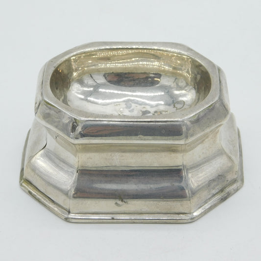 George I Britannia Silver Trencher Salt Cellar Antique 1720 London AF
