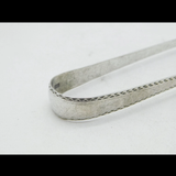 Edwardian Sterling Silver Crested Asparagus Serving Tongs Antique 1902 London