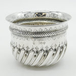 Victorian Sterling Silver George II Shilling Coin Set Sugar Bowl Antique 1892