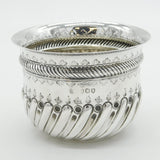 Victorian Sterling Silver George II Shilling Coin Set Sugar Bowl Antique 1892