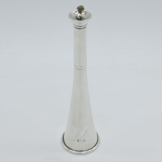 Victorian Sterling Silver Novelty Hunting Horn Form Table Lighter Antique 1891 London