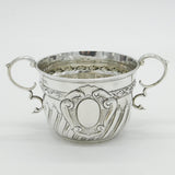 Victorian Sterling Silver Swirl Pattern Porringer Cup Antique 1898 London