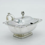 William IV Sterling Silver Floral Pattern Salt Cellar Antique 1833 London