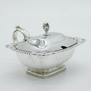 William IV Sterling Silver Floral Pattern Salt Cellar Antique 1833 London